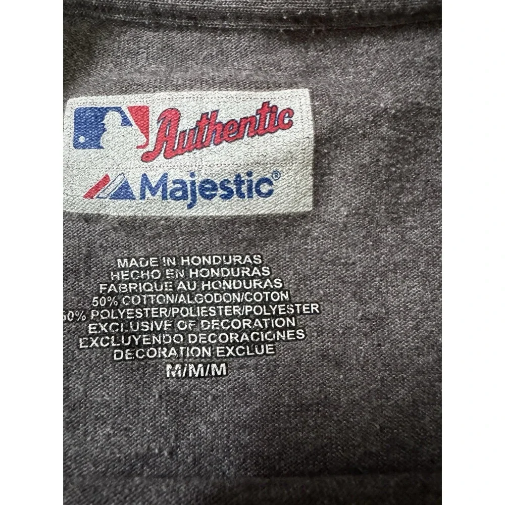 St Louis Cardinals 2012 Postseason Authentic Collection T Shirt Medium Gray MLB